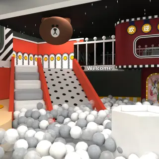 Cartoon Character Themed Indoor Soft Play Center - Custom Ball Pit and Slide for Singapore Family Entertainment Centers - HonPlay