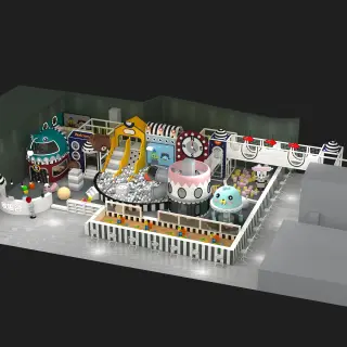 Cartoon Animal Themed Indoor Playground - Comprehensive Soft Play Equipment for Dubai Mall Family Entertainment Center - HonPlay