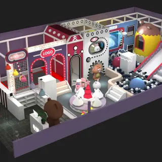 Space-Themed Indoor Soft Play Center - Commercial Playground Equipment for Warsaw Family Entertainment Centers - HonPlay