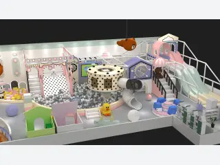 Cartoon Character Themed Indoor Soft Play Center - Custom Commercial Playground Equipment — HonPlay