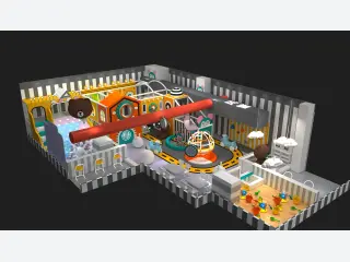 Cartoon Theme Indoor Soft Play Center - Multi-Functional Kids Adventure Zone — HonPlay
