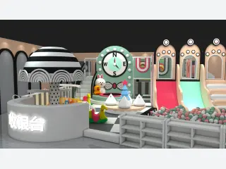 Whimsical Cartoon Theme Indoor Playground - Custom Soft Play Ball Pit and Slide System — HonPlay