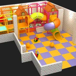 Multi-Level Indoor Soft Play Jungle Gym - Commercial Playground Equipment for Warsaw Family Entertainment Centers - HonPlay