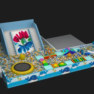 Fun Jungle Indoor Ball Pit with Slide - Soft Play Equipment for Dubai Mall Play Zone - HonPlay