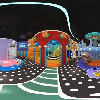 Space Adventure Indoor Soft Play Center - Custom FEC Equipment for Dubai Mall Play Zones - HonPlay