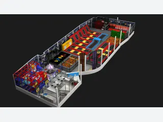 Comprehensive Indoor Trampoline Park with Multi-Level Soft Play - Commercial Entertainment Center — HonPlay