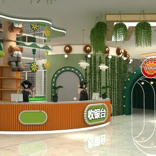 Forest Theme Indoor Playground Reception & Entrance Tunnel - Custom Commercial Play Equipment for Warsaw Shopping Malls - HonPlay