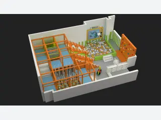 Multi-Level Indoor Soft Play Structure - Commercial Playground Equipment (HP-569) — HonPlay
