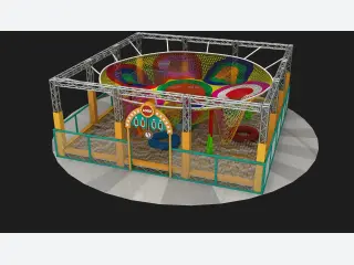 Rainbow Crochet Net Adventure Playground - Commercial Indoor Soft Play Equipment — HonPlay