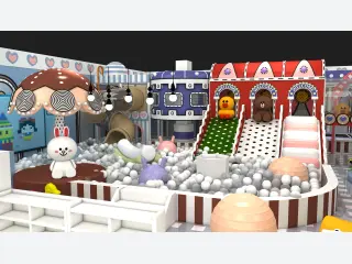 Character-Themed Indoor Soft Play Center - Custom Ball Pit and Slide Set — HonPlay