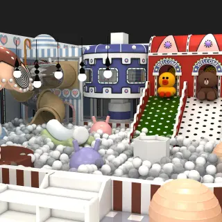 Character-Themed Indoor Soft Play Center - Custom Ball Pit and Slide Set for Singapore Family Entertainment Centers - HonPlay