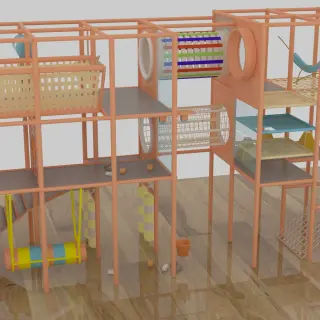 Modular Indoor Adventure Playground - Multi-Level Soft Play Structure for Warsaw Family Entertainment Center - HonPlay