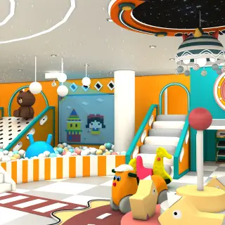 Space-Themed Indoor Soft Play Center - Custom Commercial Playground Equipment for Dubai Mall Play Zone - HonPlay
