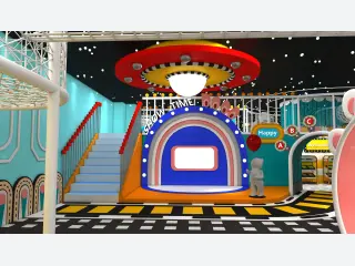 Space Theme Indoor Stage & Role Play Center - Custom Soft Play Equipment — HonPlay
