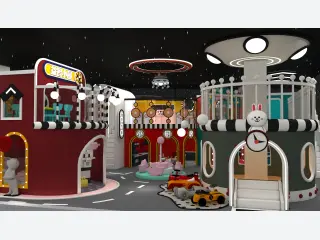Indoor Role-Play Mini City Playground - Custom Themed Soft Play Equipment — HonPlay