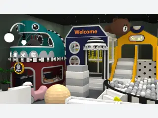 Cartoon Theme Indoor Soft Play Center - Custom Commercial Playground Equipment — HonPlay