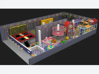 Circus Theme Indoor Soft Play Center - Comprehensive Multi-Level Playground — HonPlay