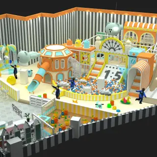 Bear-Themed Indoor Soft Play Center - Custom Commercial Playground Equipment for Dubai Mall Play Zone - HonPlay