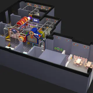 Themed Indoor Soft Play Center - Custom Multi-Level Playground Equipment for Dubai Mall Play Zones - HonPlay