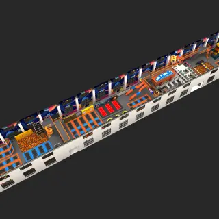 Space-Themed Indoor Trampoline Park - Commercial Soft Play Equipment for Dubai Mall Entertainment Zone - HonPlay