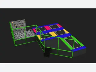 Indoor Trampoline Park with Foam Pit & Climbing Wall - Commercial Play Equipment — HonPlay
