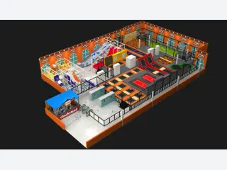 Multi-Functional Indoor Trampoline Park with Soft Play Area - Commercial Playground Equipment — HonPlay