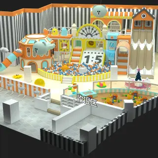 Bear-Themed Indoor Soft Play Center - Custom Commercial Playground Equipment for Dubai Shopping Malls - HonPlay