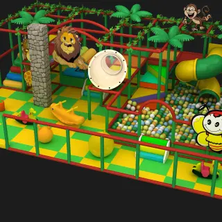 Jungle Safari Indoor Soft Play Center - Commercial Playground Equipment for Dubai Shopping Malls - HonPlay