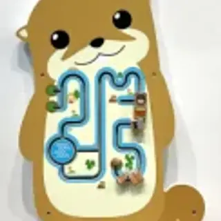 Otter Wall Activity Panel - Interactive Sensory Play Equipment for Prague Kindergarten - HonPlay
