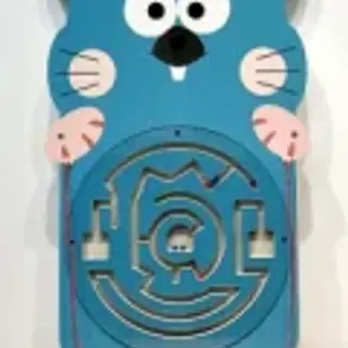Mouse Maze Wall Game - Interactive Sensory Play Panel for Berlin Kindergarten - HonPlay