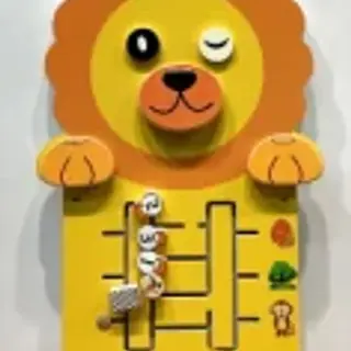 Lion Wall Activity Board - Interactive Sensory Play Equipment for Dubai Kindergarten - HonPlay