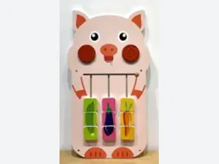 Piggy Sensory Wall Panel - Interactive Educational Play Equipment — HonPlay