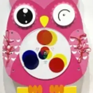 Owl Sensory Wall Panel - Interactive Educational Play Equipment for Berlin Kindergarten - HonPlay
