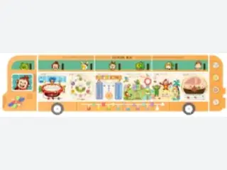 School Bus Interactive Wall Panel - Educational Indoor Play Equipment — HonPlay
