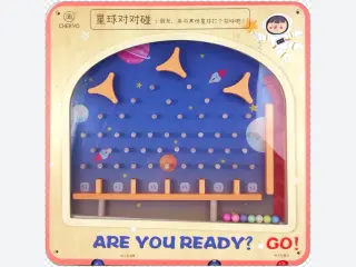 Space Adventure Wooden Pinball Wall Game - Interactive Sensory Play Equipment — HonPlay