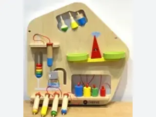 Sensory Wall Activity Board - Educational Wooden Play Panel — HonPlay