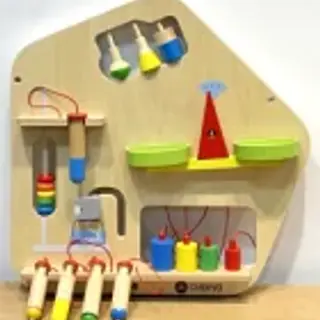 Sensory Wall Activity Board - Educational Wooden Play Panel for Berlin Kindergarten - HonPlay