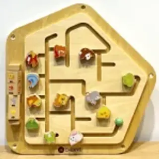 Animal Maze Wall Activity Board - Educational Sensory Play Equipment for Prague Kindergarten - HonPlay