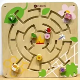 Interactive Wooden Wall Maze - Educational Sensory Play Equipment for Berlin Kindergarten - HonPlay