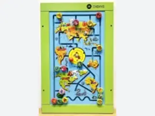 World Map Magnetic Maze Wall Panel - Educational Sensory Play Equipment — HonPlay