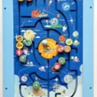 Space Exploration Interactive Wall Panel - Educational Maze Toy for Dubai Kindergarten Play Zones - HonPlay