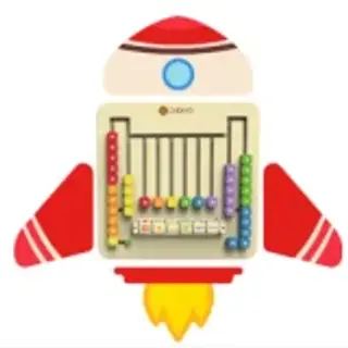Rocket Wall-Mounted Activity Board - Educational Sensory Play Equipment for London Kindergarten - HonPlay