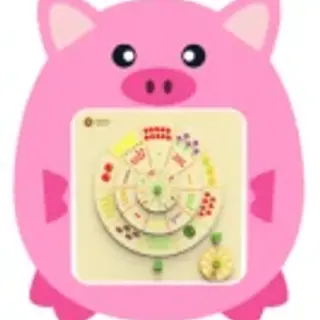 Pig-Themed Wall-Mounted Activity Board - Educational Sensory Play Equipment for Warsaw Kindergarten - HonPlay