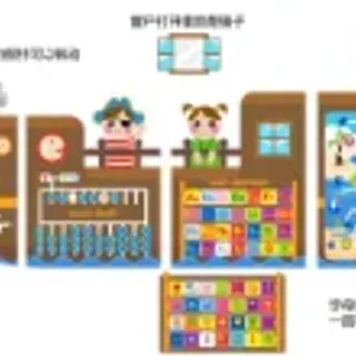 Pirate Ship Wall Activity Panel - Interactive Educational Play Equipment for Warsaw Kindergarten - HonPlay