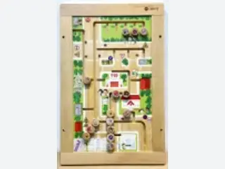 Wooden Magnetic City Maze Wall Panel - Educational Sensory Play Equipment — HonPlay