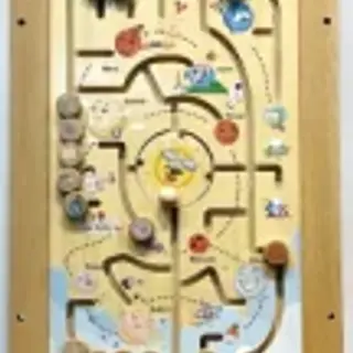 Interactive Wooden Wall Maze - Educational Sensory Play Equipment for Berlin Kindergarten - HonPlay