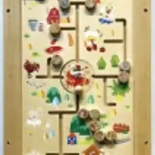 Interactive Farm Theme Wooden Wall Maze - Educational Sensory Play Equipment for Berlin Kindergarten - HonPlay