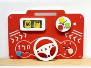 Interactive Car Dashboard Activity Board - Educational Wall Play Panel — HonPlay