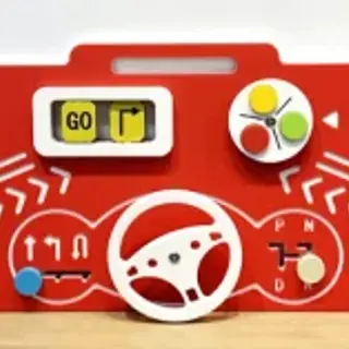 Interactive Car Dashboard Activity Board - Educational Wall Play Panel for Warsaw Kindergarten - HonPlay