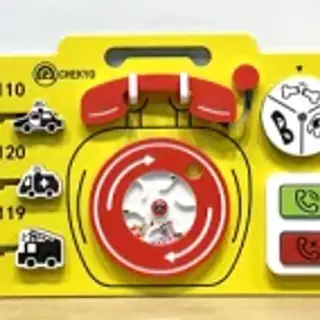Interactive Telephone Sensory Wall Panel - Educational Activity Board for Warsaw Kindergarten Playrooms - HonPlay